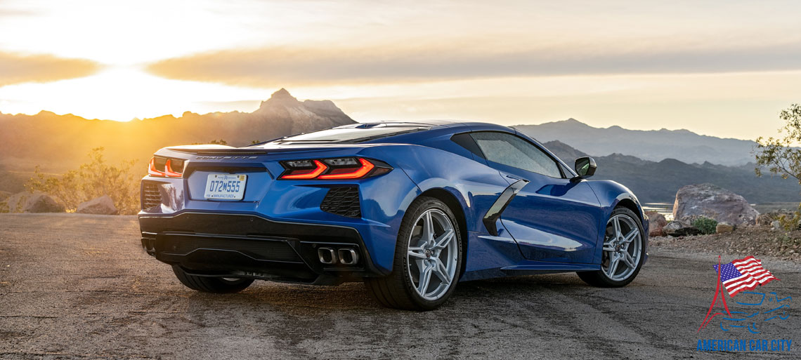 chevrolet corvette 2021 bleue