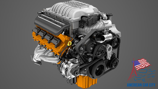 moteur V8 6,2l Hemi Dodge Challenger Hellcat