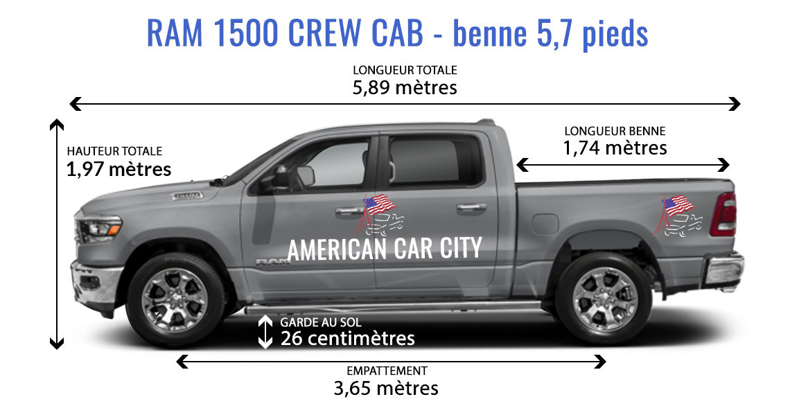 dimensions dodge ram 1500