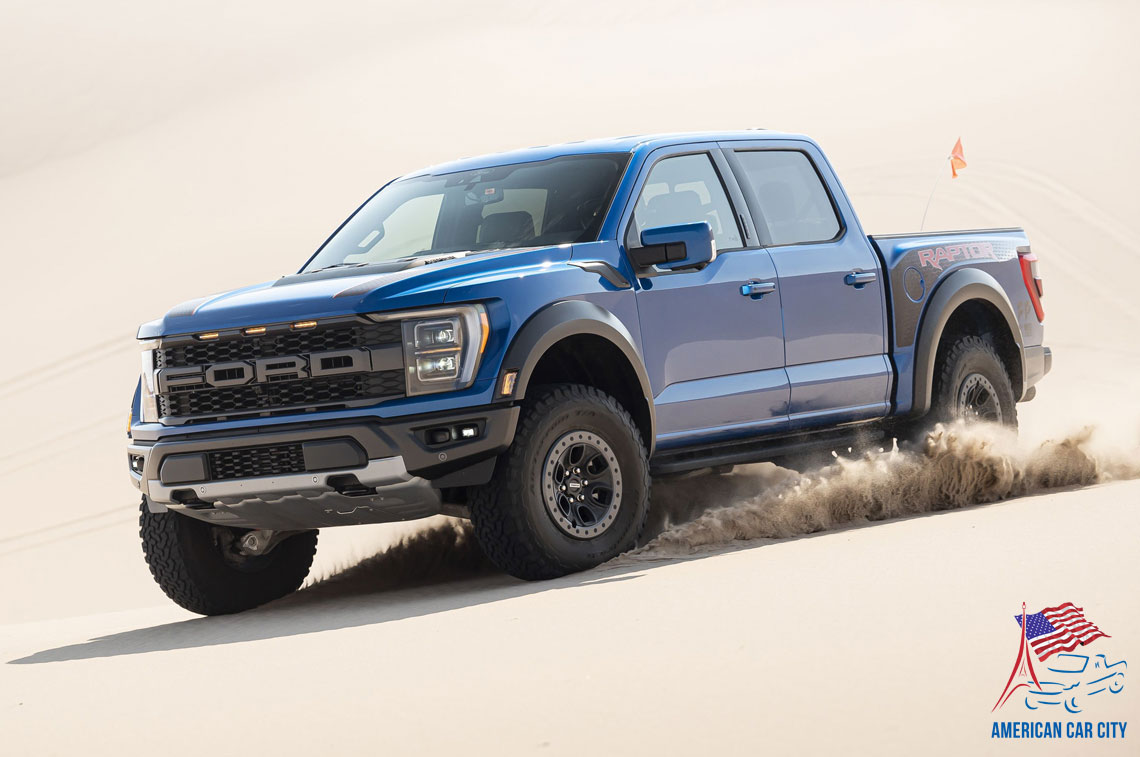 ford raptor bleu desert