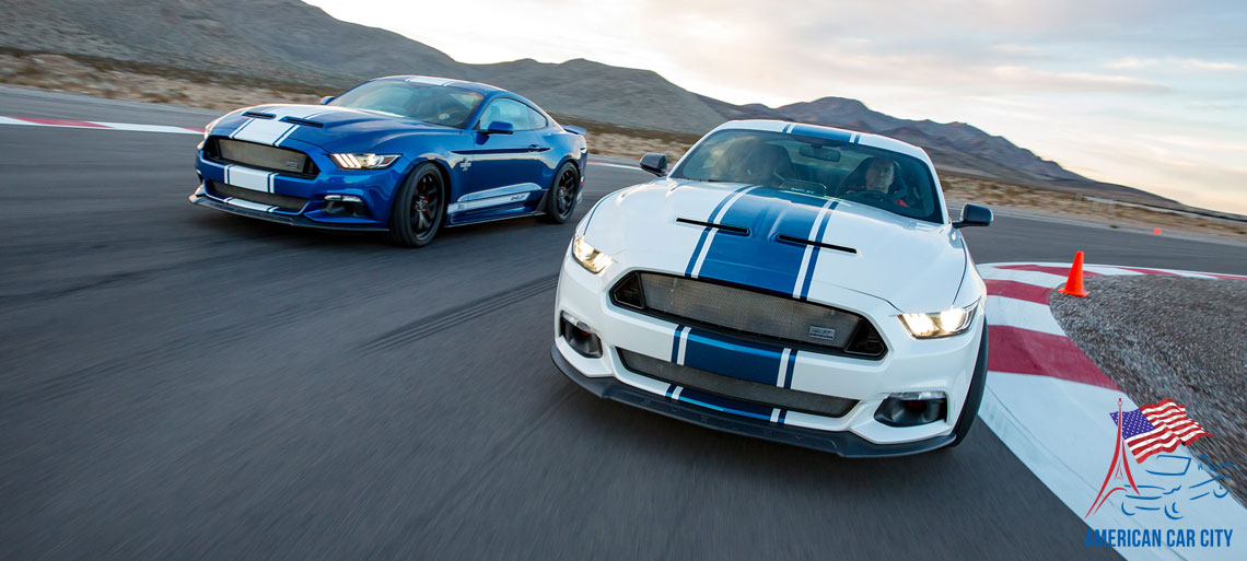 shelby mustang super snake blanche bleue