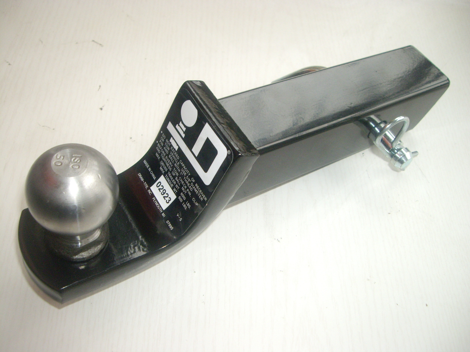 Barre de tir avec boule d’attelage