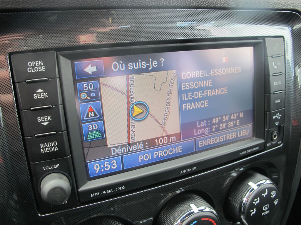 Conversion GPS Europe Chrysler/Jeep/Dodge 2009-2012